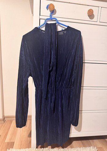 Lacivert Mini Kadın Elbise - Görsel 3