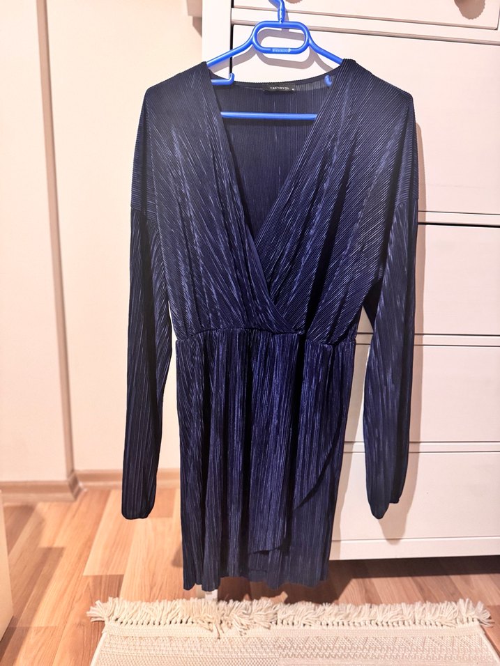 Lacivert Mini Kadın Elbise - Görsel 5