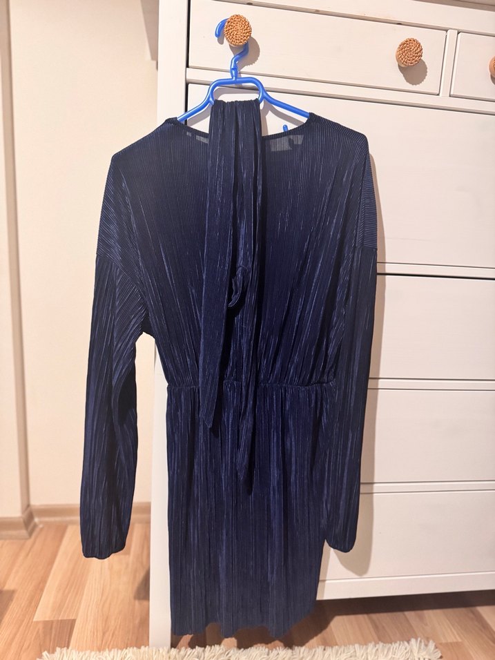 Lacivert Mini Kadın Elbise - Görsel 3