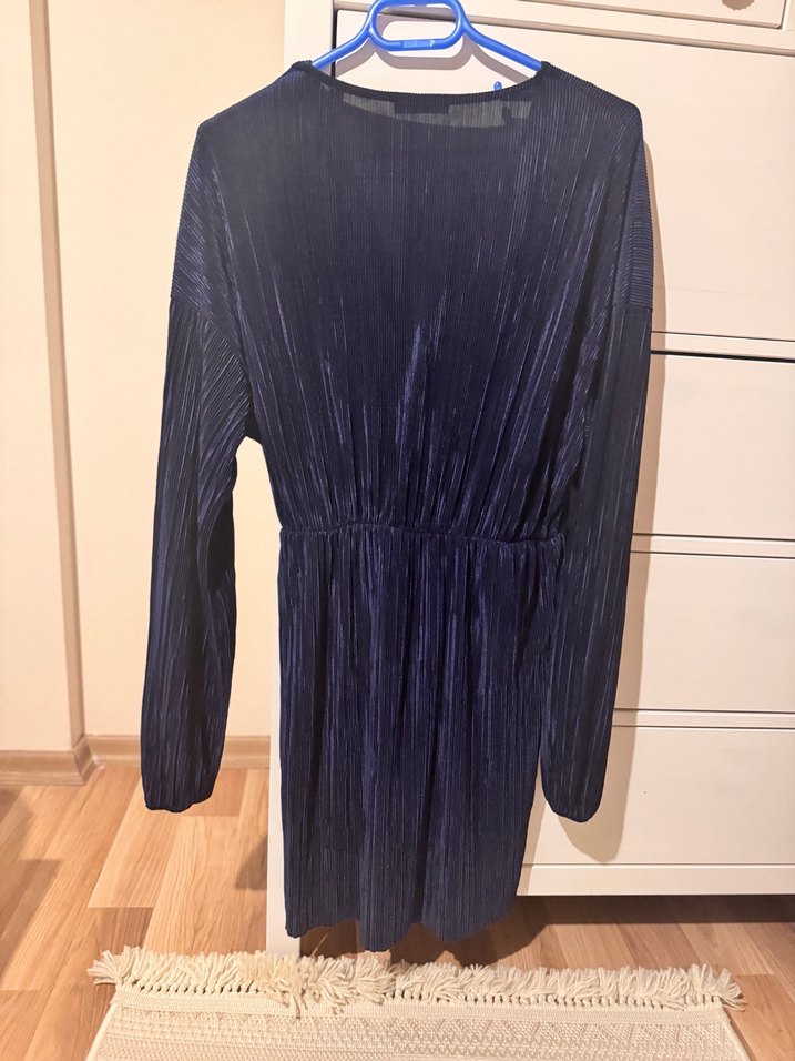 Lacivert Mini Kadın Elbise - Görsel 4