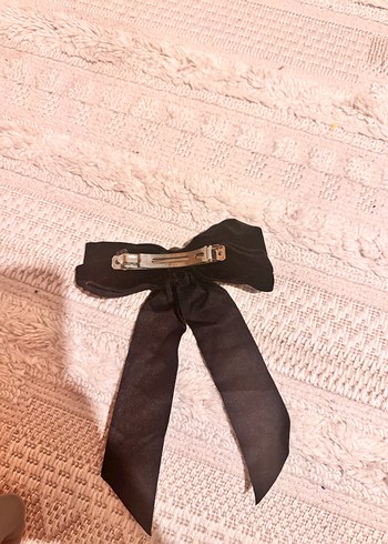 Siyah kadife saç tokası - Görsel 2