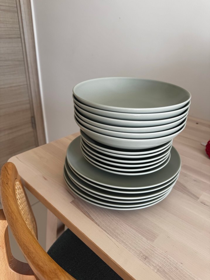 İkea Mat Yeşil 18 Parça Yemek Takımı - Görsel 4