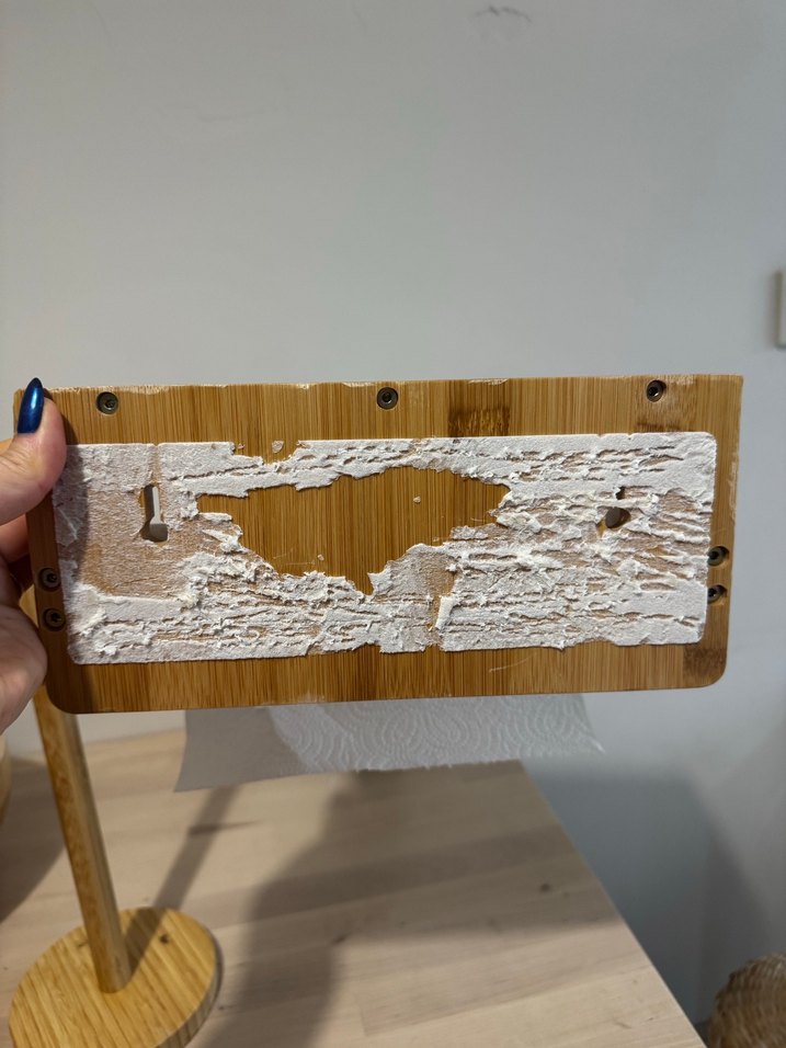 Raflı ahşap kağıt havluluk - Görsel 3