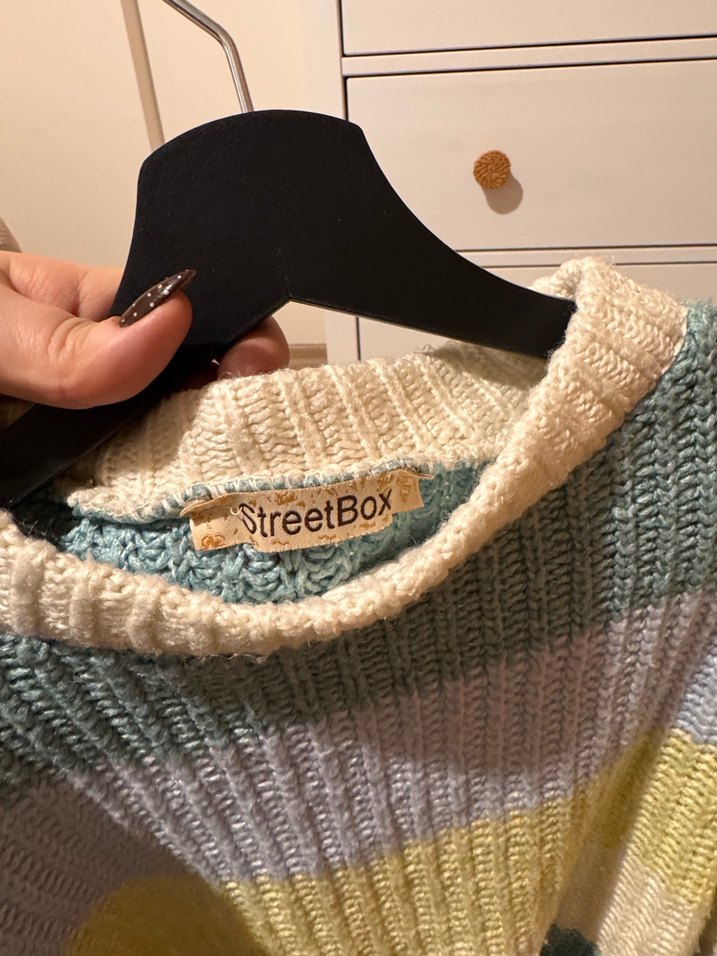 Streetbox Çizgili Kazak - Görsel 5