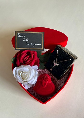 Bordo Pul İşlemeli Gotik Kadın Takı Seti Sevgililer gününe özel - Görsel 2