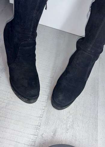 SİYAH TOPUKLU ÇİZME 38 NUMARA - Görsel 8