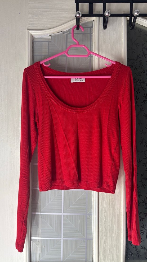 ADDAX S BEDEN KIRMIZI BLUZ - Görsel 2