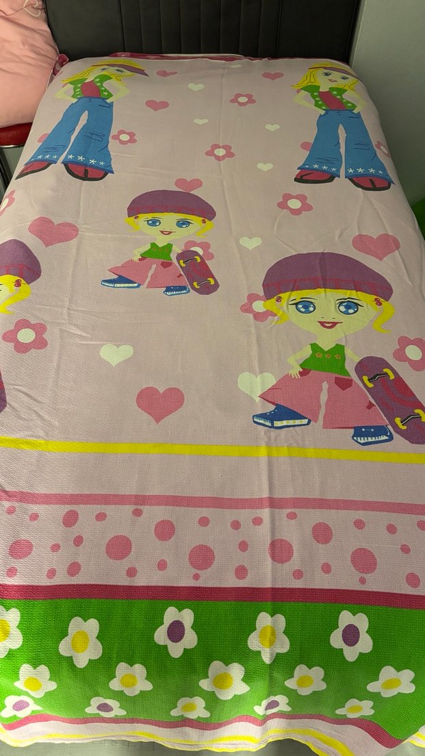 PEMBE DESENLİ ÖRTÜ - Görsel 5