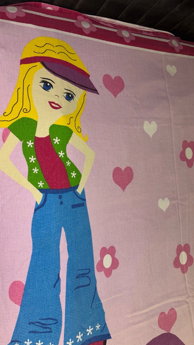 PEMBE DESENLİ ÖRTÜ - Görsel 2