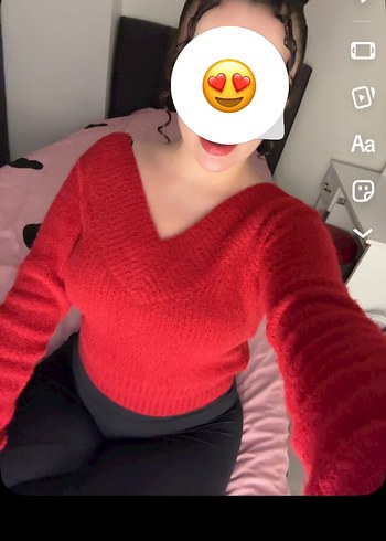 HM MARKA XS KIRMIZI KAZAK - Görsel 3