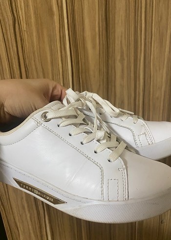Beyaz Tommy Hılfıger  Kadın Sneakers - Görsel 6