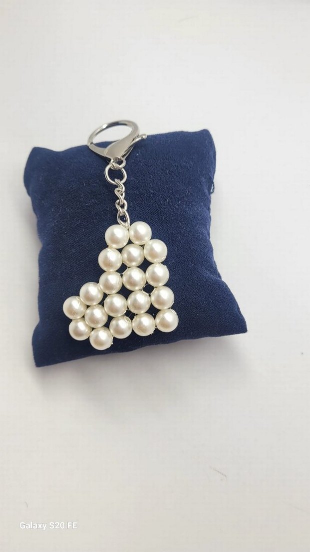 İnci Boncuklu Kadın Anahtarlık - Görsel 2