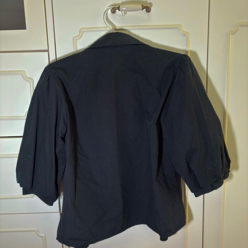 Siyah Balon Kol Gömlek 36 - Görsel 2