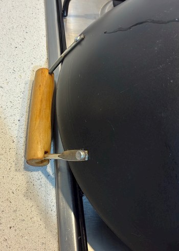 Siyah Wok Tava Ahşap Saplı İkea - Görsel 5