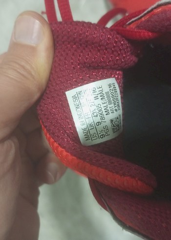 Adidas Kırmızı  Spor Ayakkabı Elastik Bağcıklı - Görsel 4