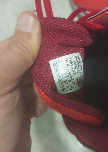 Adidas Kırmızı  Spor Ayakkabı Elastik Bağcıklı - Görsel 3