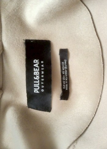 PULL&BEAR  YEPYENİ SIFIRDAN FARKSIZ Bej Süet Kısa Deri Ceket - Görsel 11