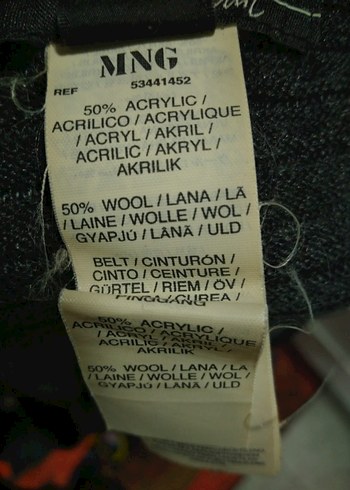 MANGO SUIT Gri Uzun Triko Kolsuz Elbise - Görsel 7