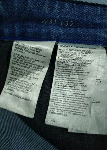 CALVİN KLEİN ORJİNAL ÜRÜN Denim Orta Boy Rahat Kesim Kot - Görsel 12