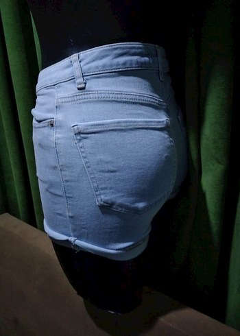 LC WAİKİKİ Düğmeli Mini Kadın Kot Şort - Görsel 2