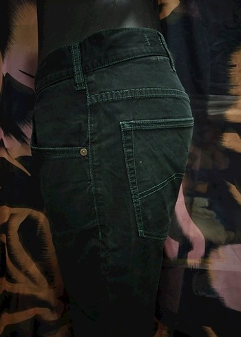 ARMANİ JEANS  ORJİNAL Siyah Düğmeli Erkek Denim Pantolon - Görsel 5