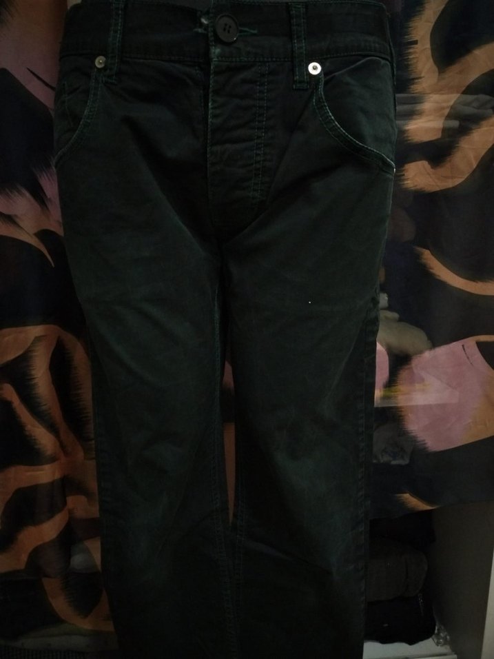 ARMANİ JEANS  ORJİNAL Siyah Düğmeli Erkek Denim Pantolon - Görsel 2