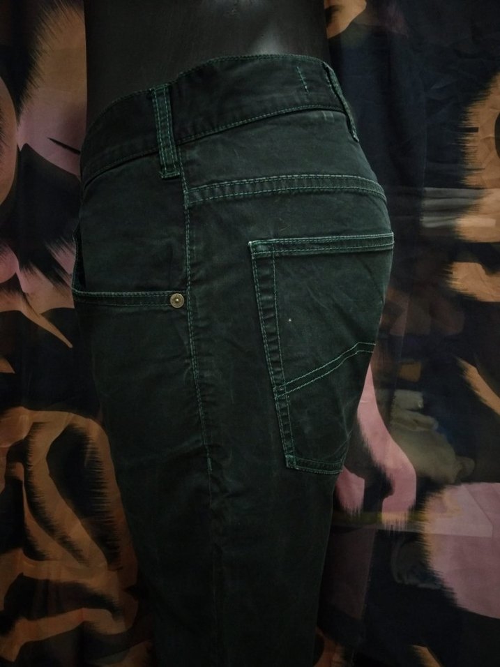 ARMANİ JEANS  ORJİNAL Siyah Düğmeli Erkek Denim Pantolon - Görsel 5