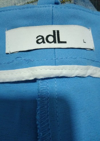 ADL ADİL IŞIK Mavi Midi Denim Kumaş Kadın Pantolon - Görsel 8