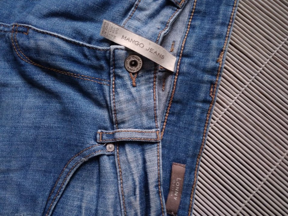 MANGO Kadın Mavi Denim Mini Şort - Görsel 2