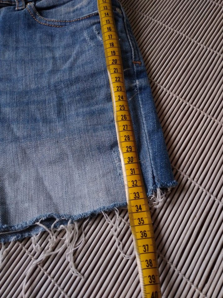 MANGO Kadın Mavi Denim Mini Şort - Görsel 5