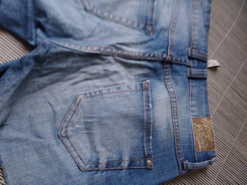 MANGO Kadın Mavi Denim Mini Şort - Görsel 3