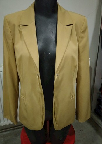 MORE&MORE Bej Kadın Ceket, Düğmeli, Ofis Şıklığı - Görsel 5