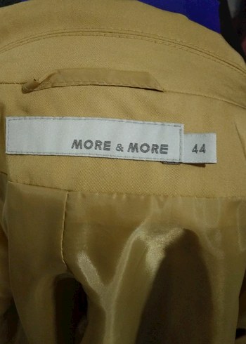 MORE&MORE Bej Kadın Ceket, Düğmeli, Ofis Şıklığı - Görsel 9