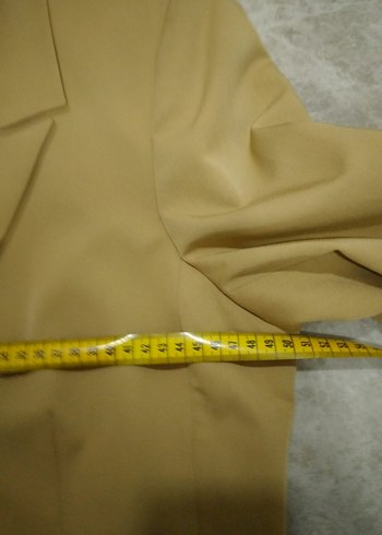 MORE&MORE Bej Kadın Ceket, Düğmeli, Ofis Şıklığı - Görsel 11