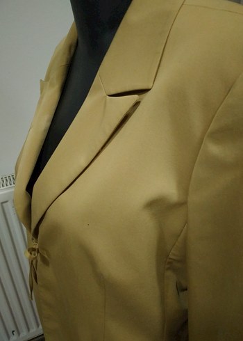 MORE&MORE Bej Kadın Ceket, Düğmeli, Ofis Şıklığı - Görsel 3