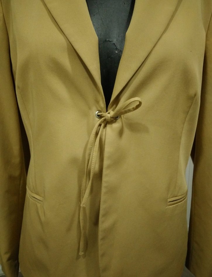 MORE&MORE Bej Kadın Ceket, Düğmeli, Ofis Şıklığı - Görsel 2