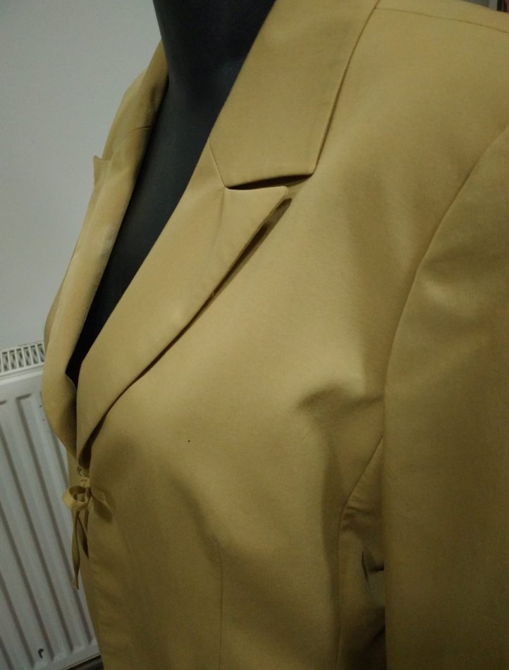 MORE&MORE Bej Kadın Ceket, Düğmeli, Ofis Şıklığı - Görsel 3