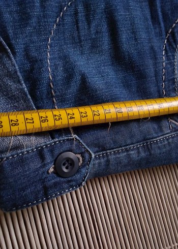 MAVİ JEANS Düğmeli Mavi Kot Şort Kadın Mini Rahat Kesim - Görsel 7