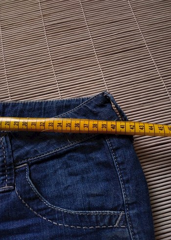 MAVİ JEANS Düğmeli Mavi Kot Şort Kadın Mini Rahat Kesim - Görsel 6