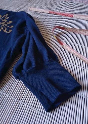 LC WAİKİKİ Bohem Tarz Mavi Baskılı Hamile Tişörtü - Görsel 3