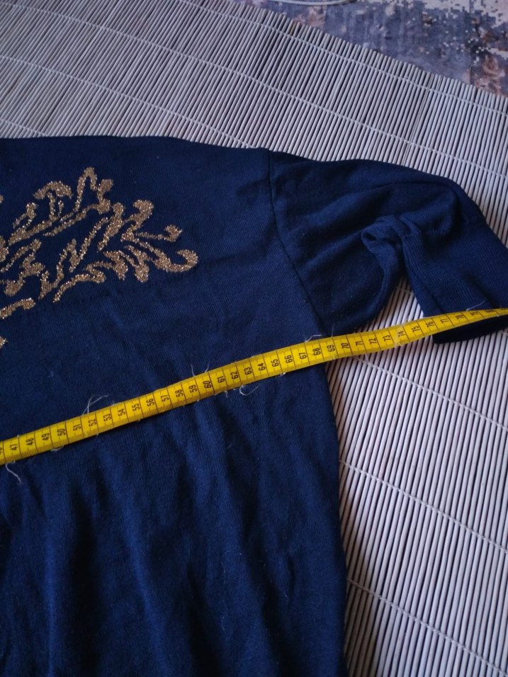 LC WAİKİKİ Bohem Tarz Mavi Baskılı Hamile Tişörtü - Görsel 5