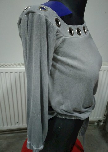 VENÜS Gri Uzun Kollu Bluz - Görsel 7