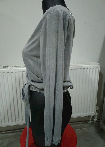 VENÜS Gri Uzun Kollu Bluz - Görsel 4