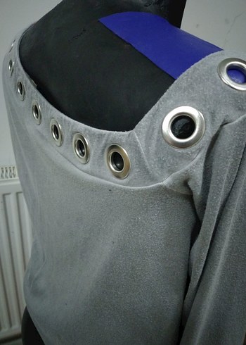 VENÜS Gri Uzun Kollu Bluz - Görsel 6