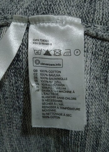 H&M L.O.G.G Gri Yüksek Yakalı Örgü Kadın Kazak - Görsel 7