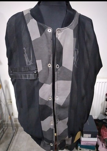 AIR JORDAN ORJİNAL ÜRÜN GRİ KAMUFLAJ KOLEJ MONT - Görsel 9