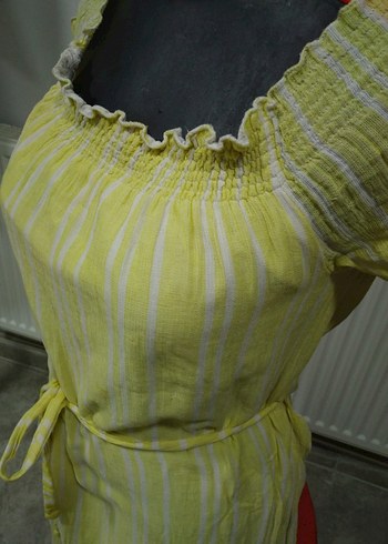 HAPPY COOL Sarı Bohem Renkli Uzun Elbise - Görsel 3