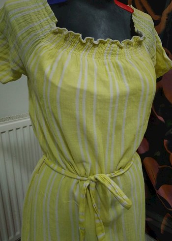 HAPPY COOL Sarı Bohem Renkli Uzun Elbise - Görsel 2