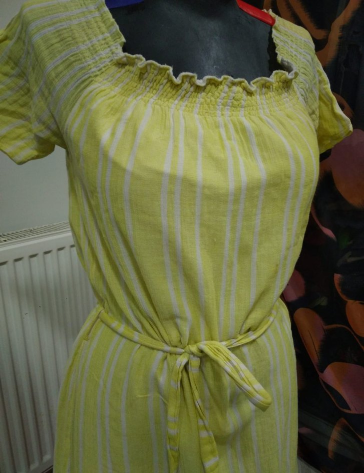 HAPPY COOL Sarı Bohem Renkli Uzun Elbise - Görsel 2