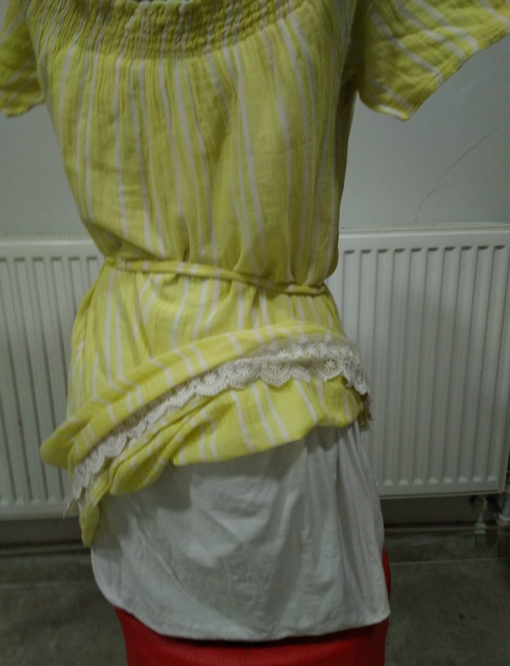 HAPPY COOL Sarı Bohem Renkli Uzun Elbise - Görsel 5